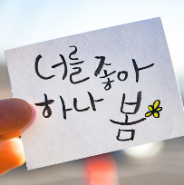 감성 디자인 글씨, 캘리그라피 이미지