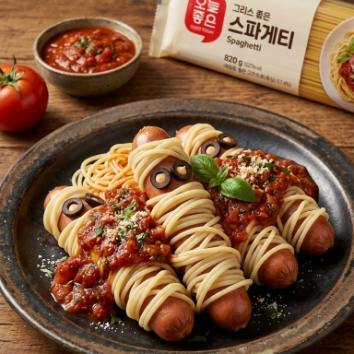 [키즈쿠킹] '오늘좋은 파스타면' 만드는 미이라 파스타 만들기(보호자 동반) 이미지