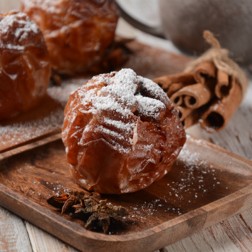 Autumn Dessert Lab 가을을 닮은 미니 디저트 Il : 달콤한 향기 가득! 애플 시나몬 크림볼 이미지